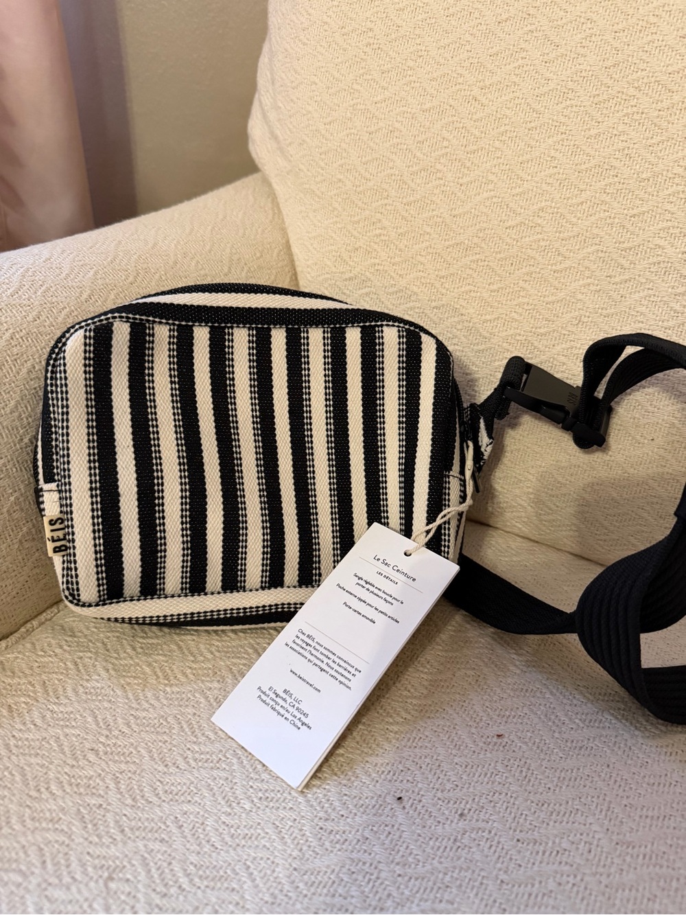 BÉIS Summer Stripe Belt Bag